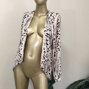 LUSH open blazer size small, abstract print